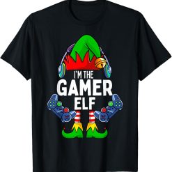 Gamer Elf Matching Family Christmas T-Shirt